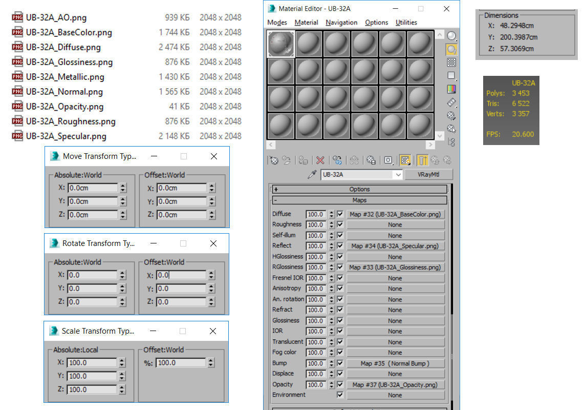 Rocket Launcher UB-32A Low-poly 3D model_27