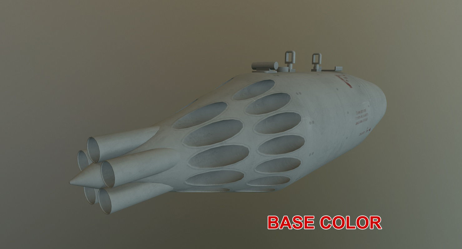 Rocket Launcher UB-32A Low-poly 3D model_19