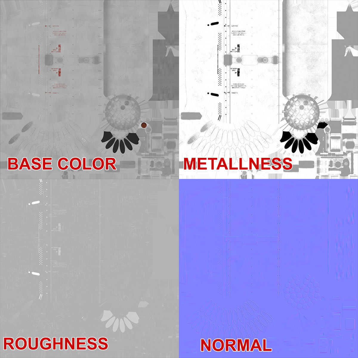 Rocket Launcher UB-32A Low-poly 3D model_25