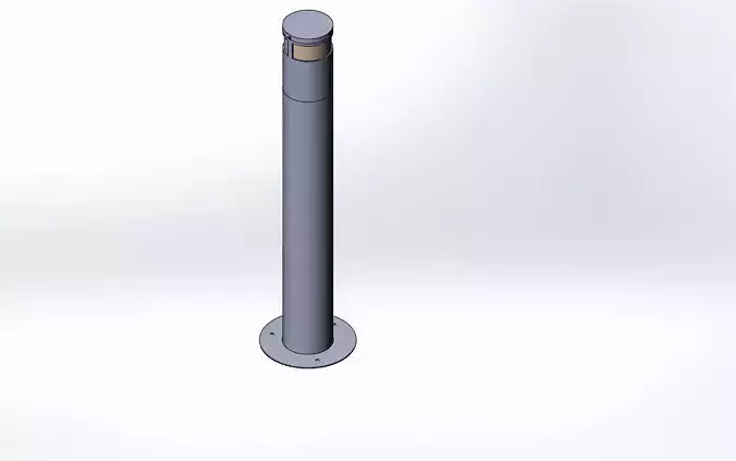 Bolard metal pole