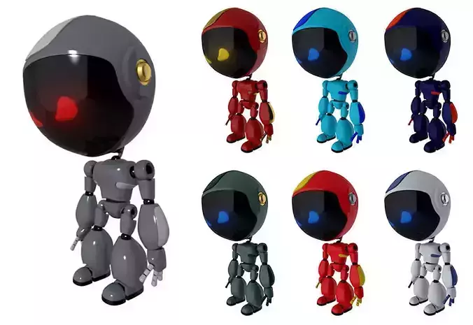 Rigged 7 Robot Models