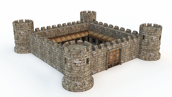Castle medieval Free 3D model