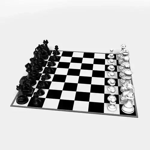 Chess board 3D print model
