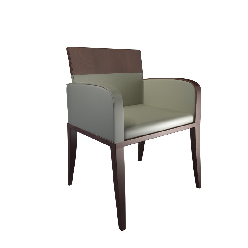 Azure Contemporary Armchair Set 27 3D model_3