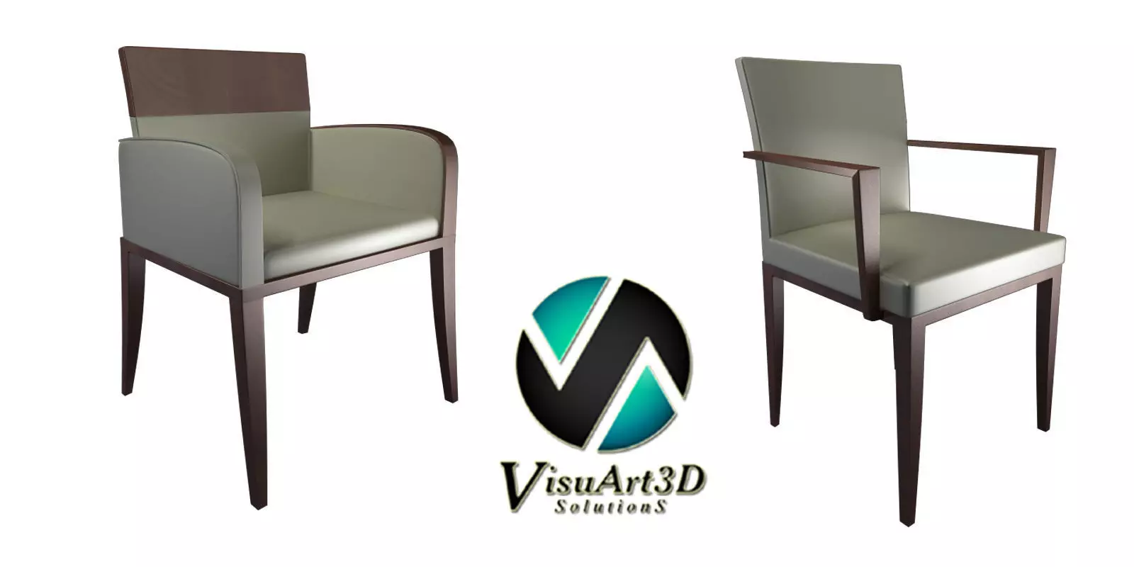 Azure Contemporary Armchair Set 27 3D model_0