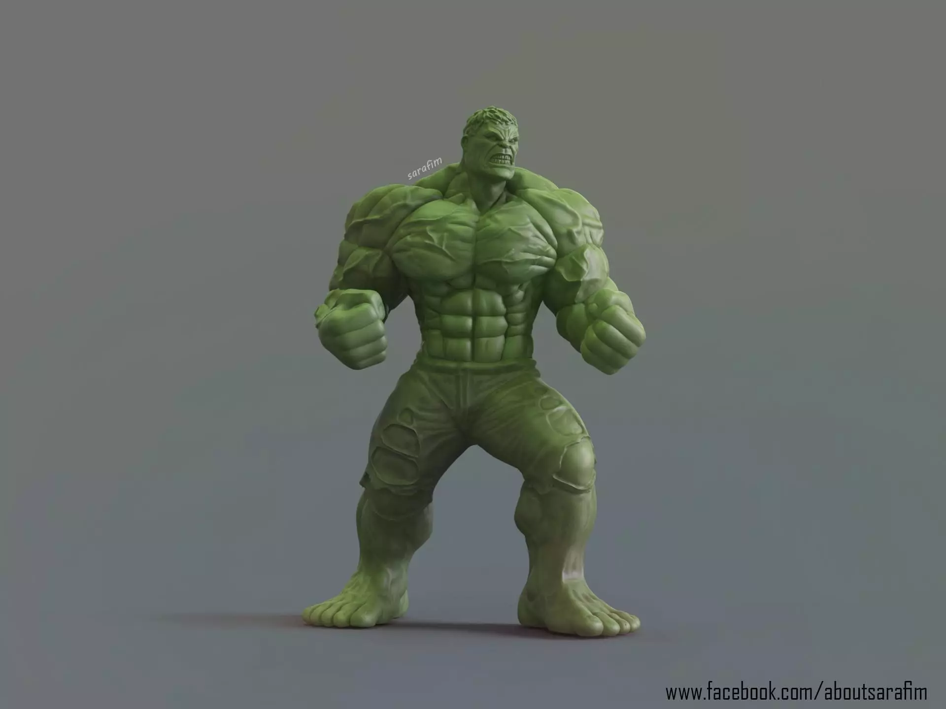3D Model The Hulk 3D print model_0