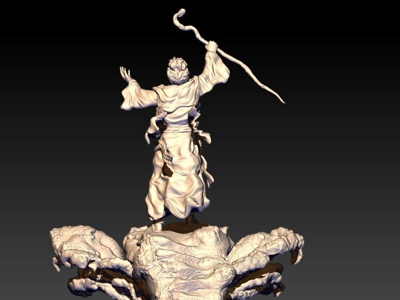 Moses and the red sea opening 3D print model_3