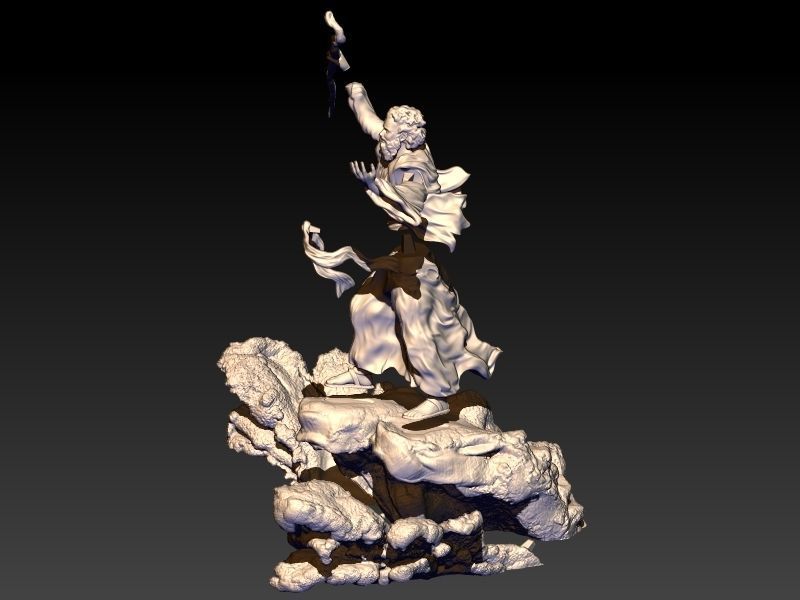 Moses and the red sea opening 3D print model_8