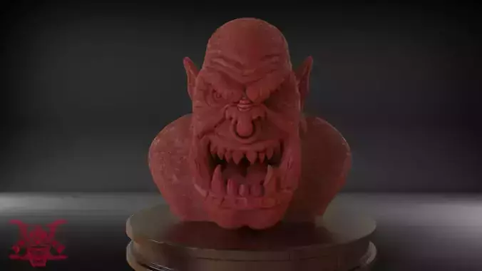 Orc Bust Eyes and Ears Part 2 Timelapse and Model