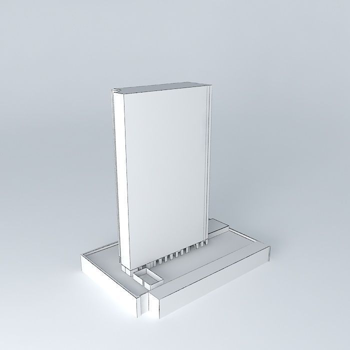 hotel Latvija LIGHT Free 3D model_4