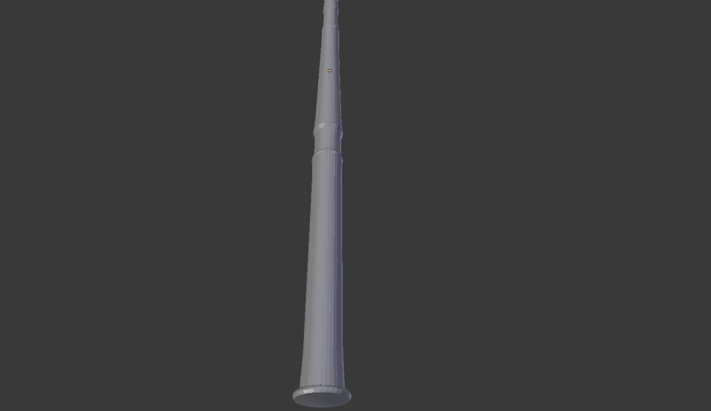 roman spear - pilum Low-poly 3D model_8