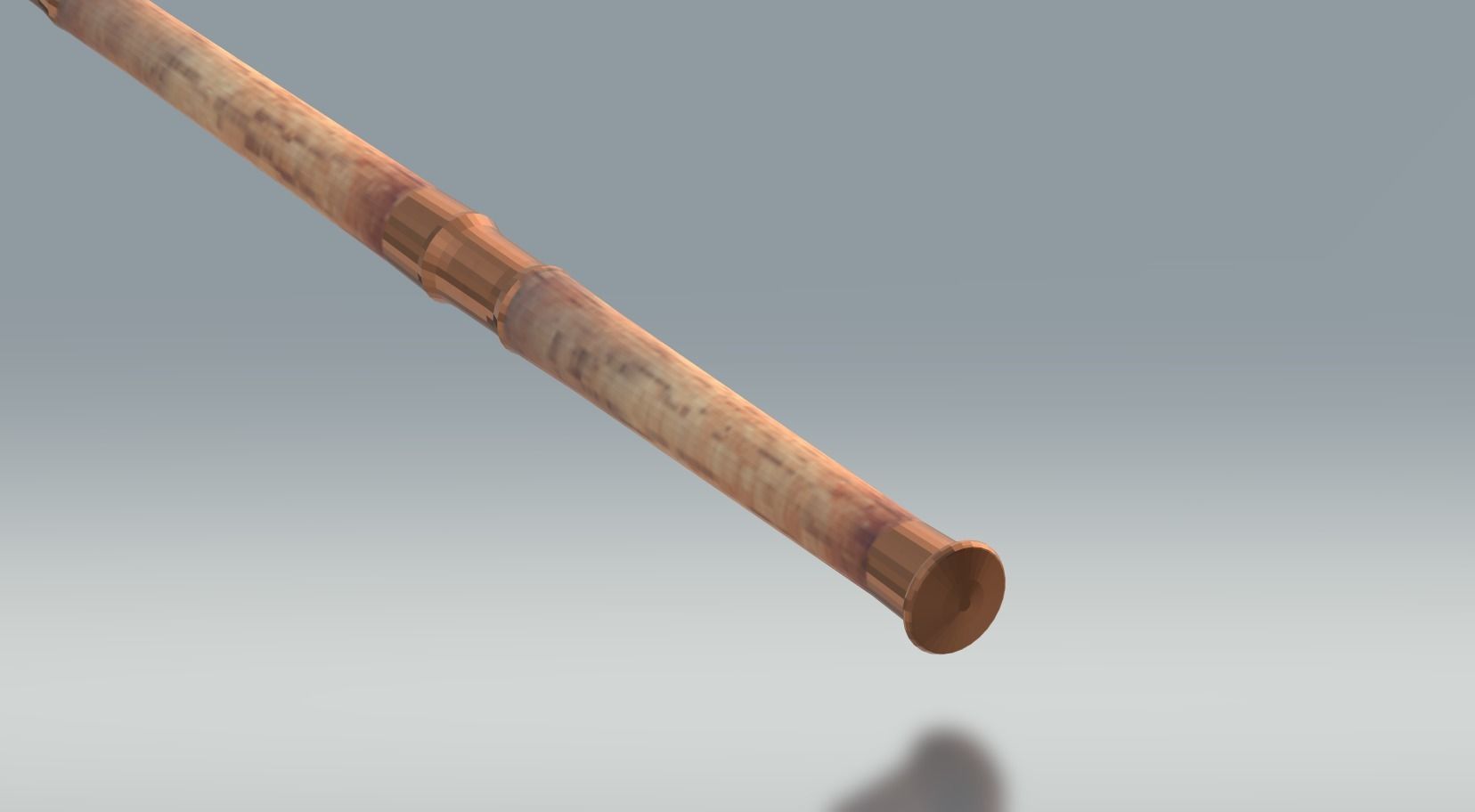 roman spear - pilum Low-poly 3D model_2