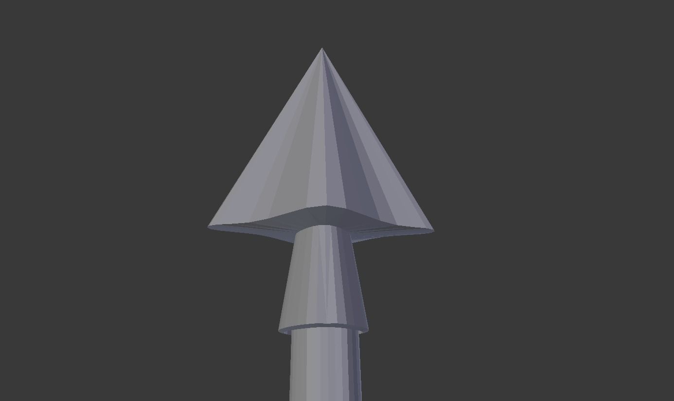 roman spear - pilum Low-poly 3D model_7
