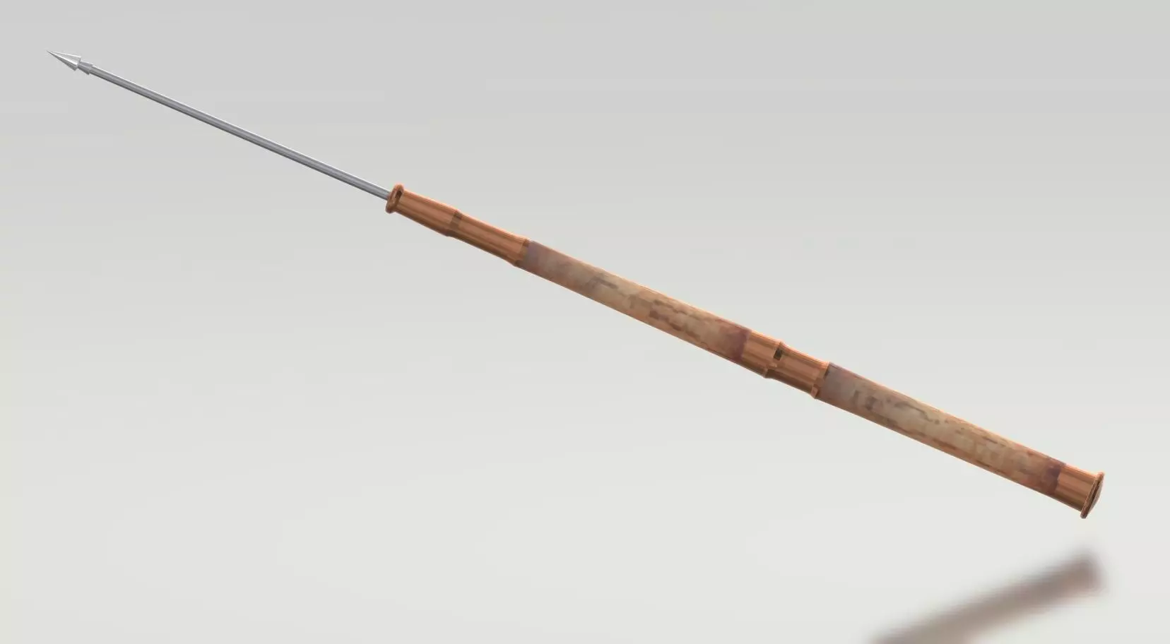 roman spear - pilum Low-poly 3D model_0