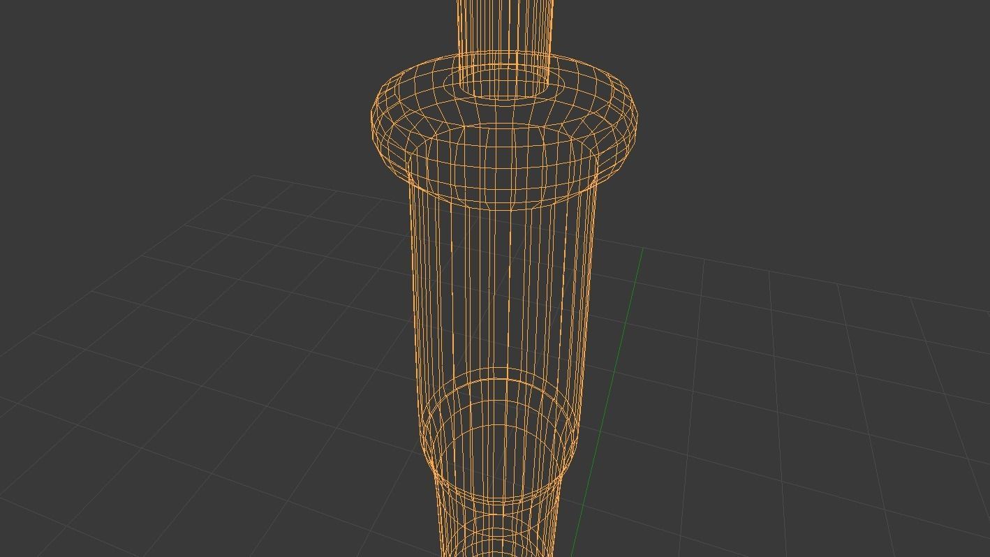 roman spear - pilum Low-poly 3D model_14