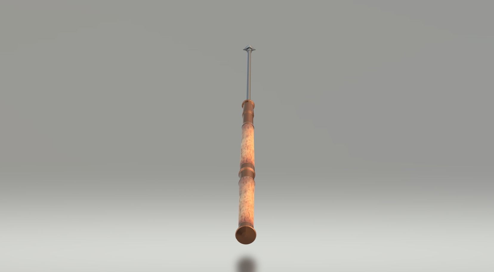 roman spear - pilum Low-poly 3D model_3