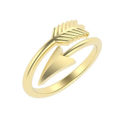 Adjustable Arrow Design Ring 3D print model