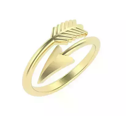 Adjustable Arrow Design Ring 3D print model