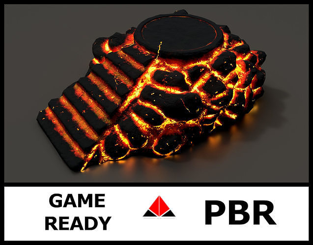 Shrine pyramid with stairs Low-poly 3D model