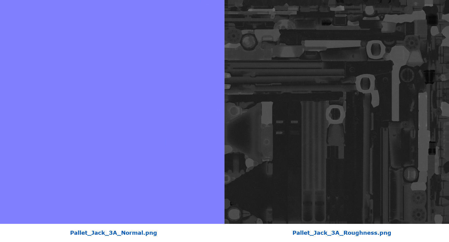 Pallet Jack 3A Low-poly 3D model_9