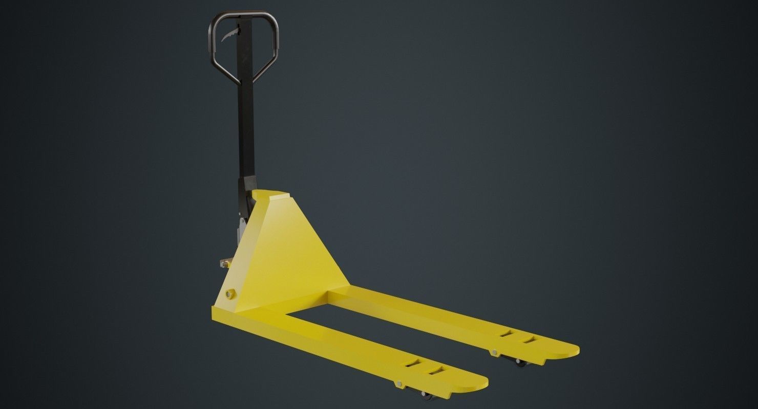 Pallet Jack 3A Low-poly 3D model_1