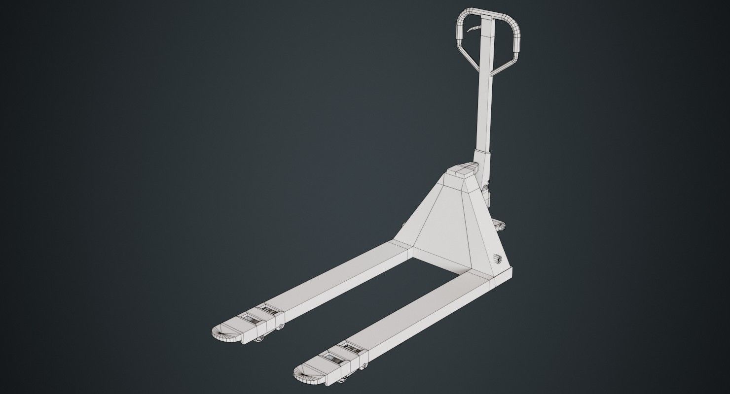 Pallet Jack 3A Low-poly 3D model_5