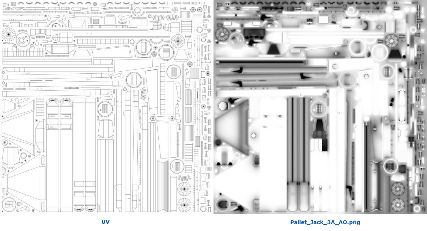 Pallet Jack 3A Low-poly 3D model_7