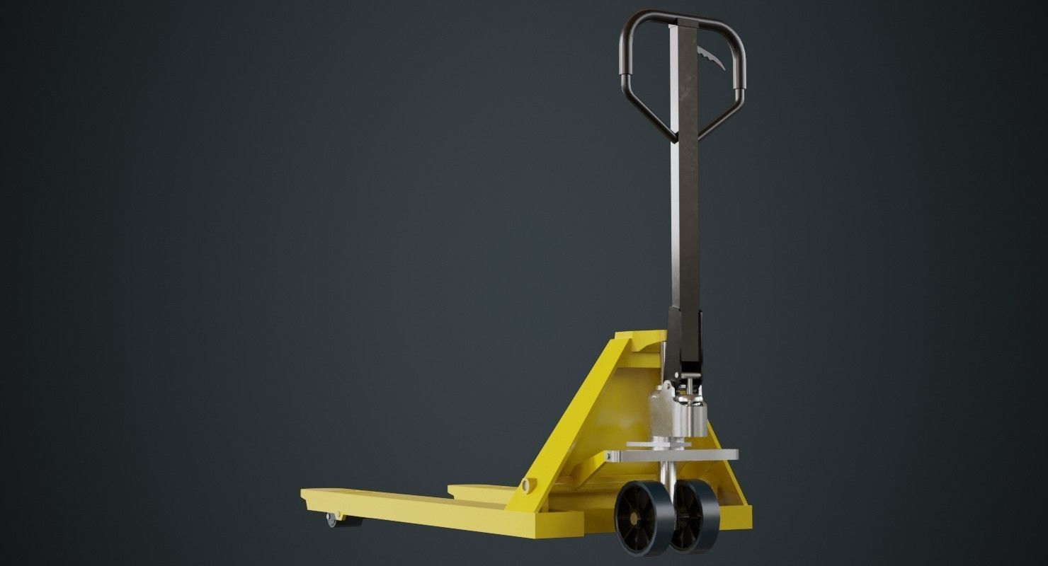 Pallet Jack 3A Low-poly 3D model_3