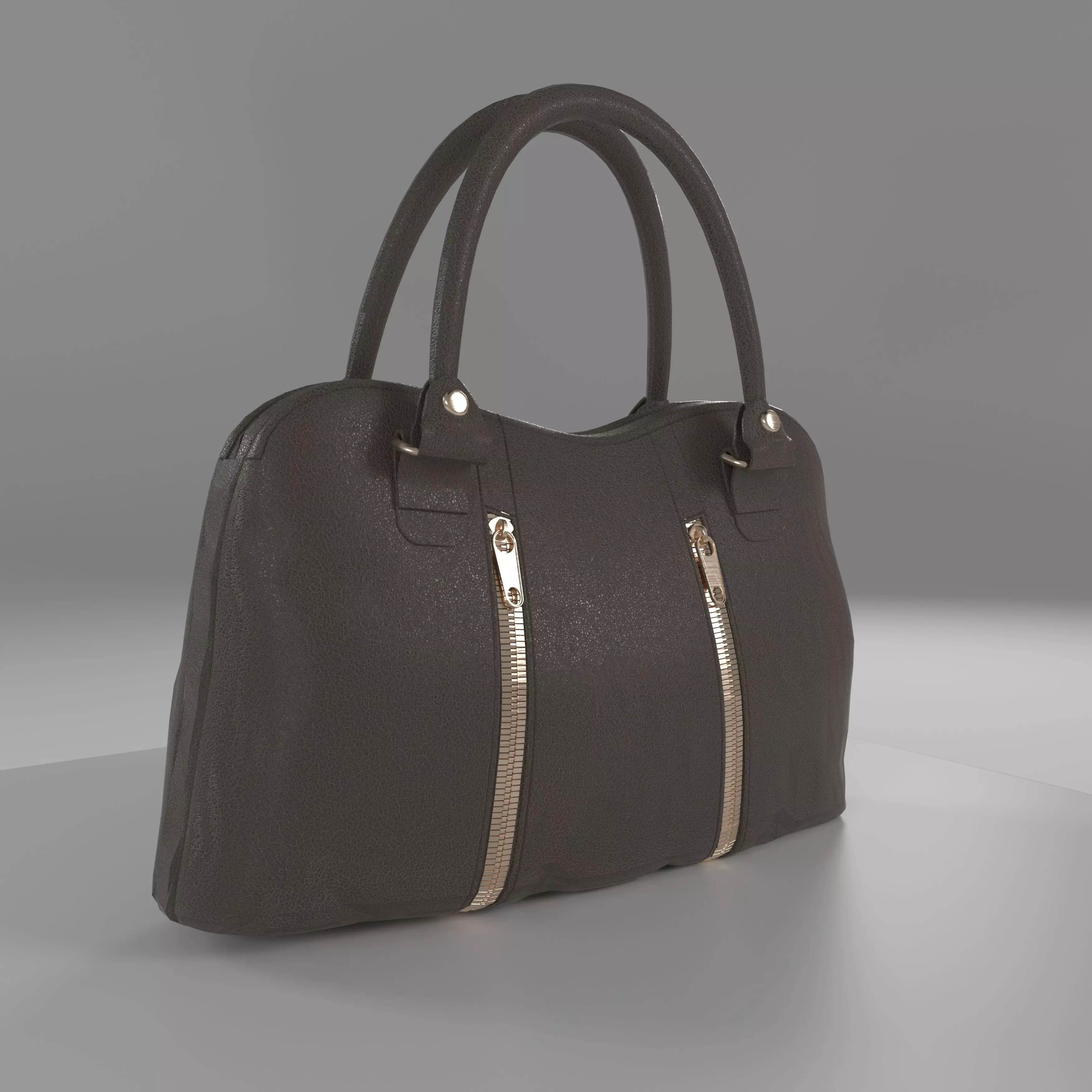 Leather Women s Handbag Low-poly 3D model