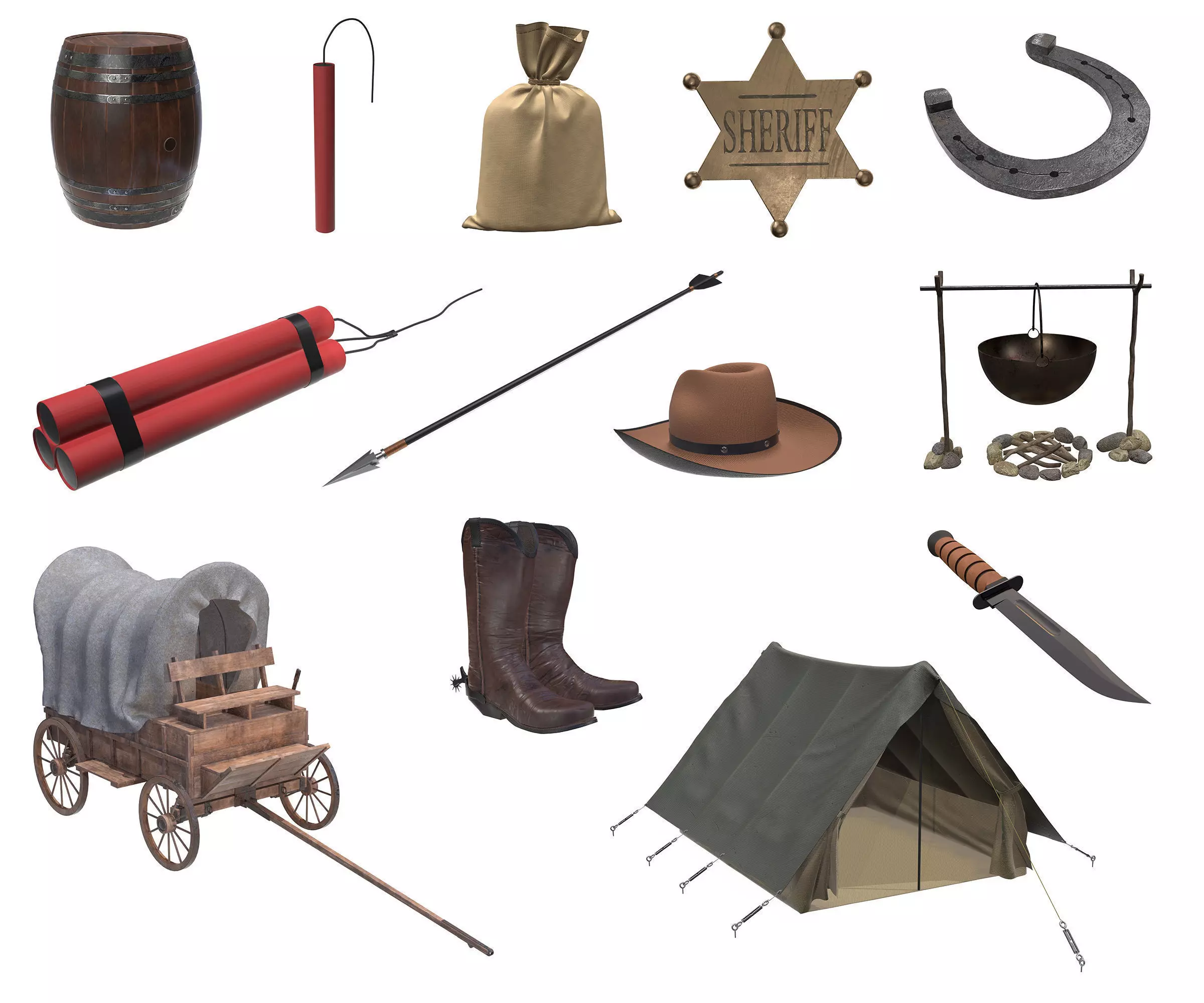 texas stuff 3D model_0