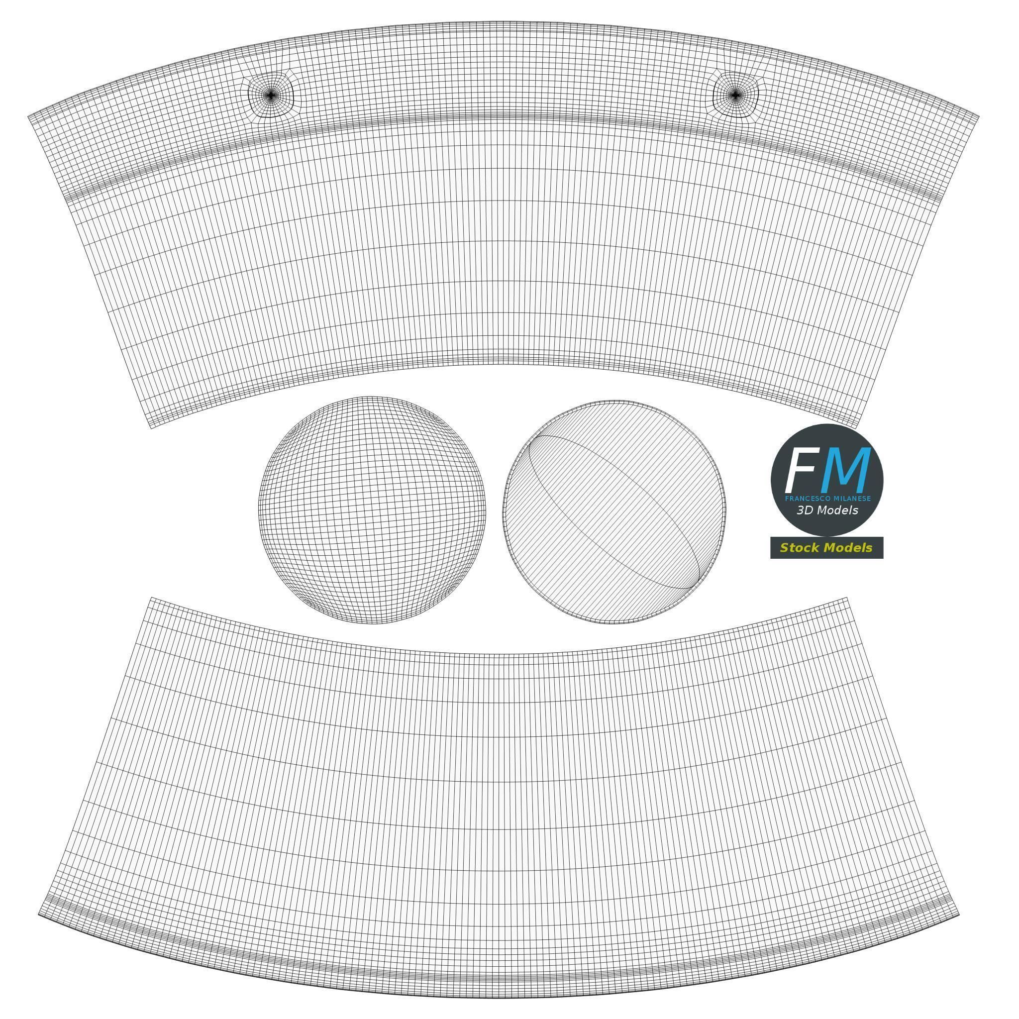 Beach bucket and shovel set 3D model_11