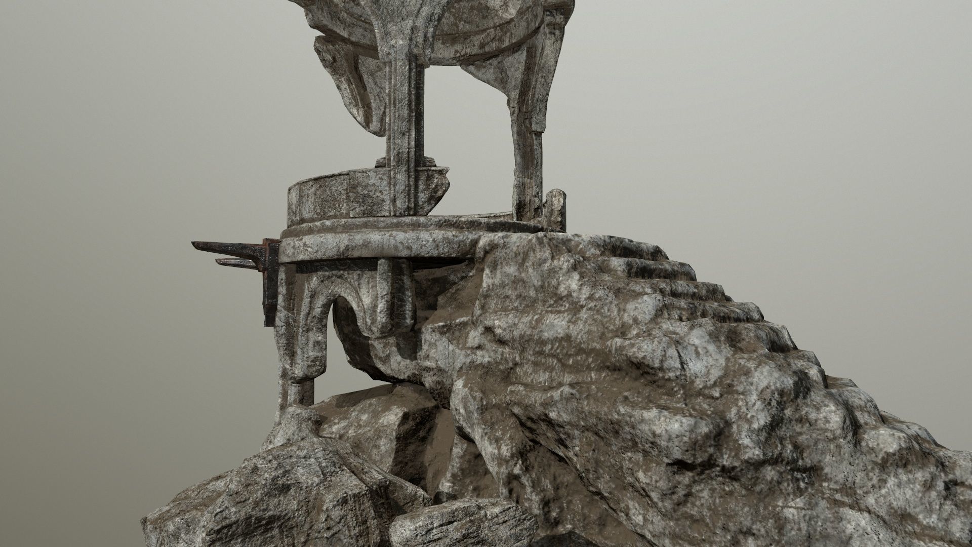 old temple  Low-poly 3D model_18