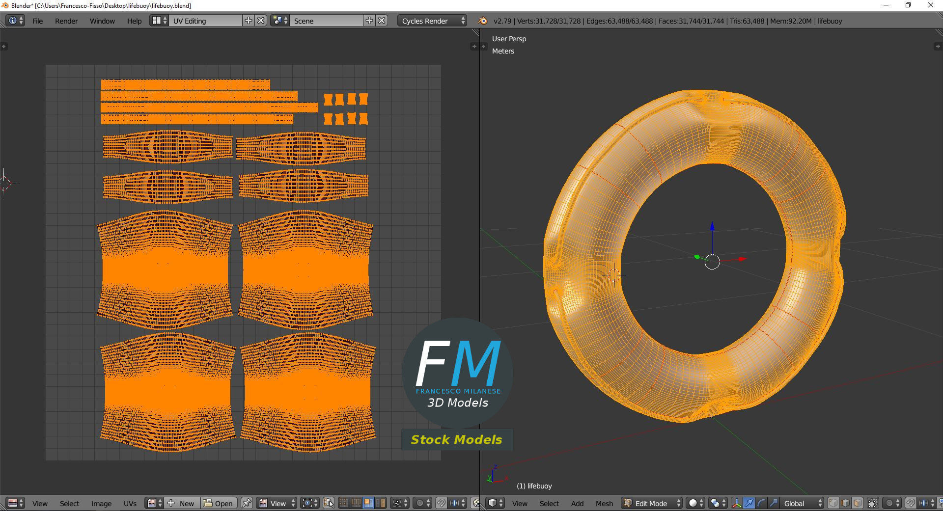 Lifebuoy 3D model_10