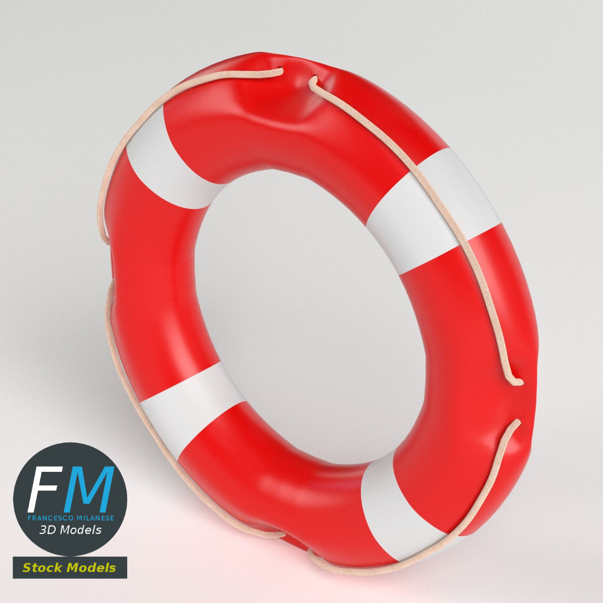 Lifebuoy 3D model_2