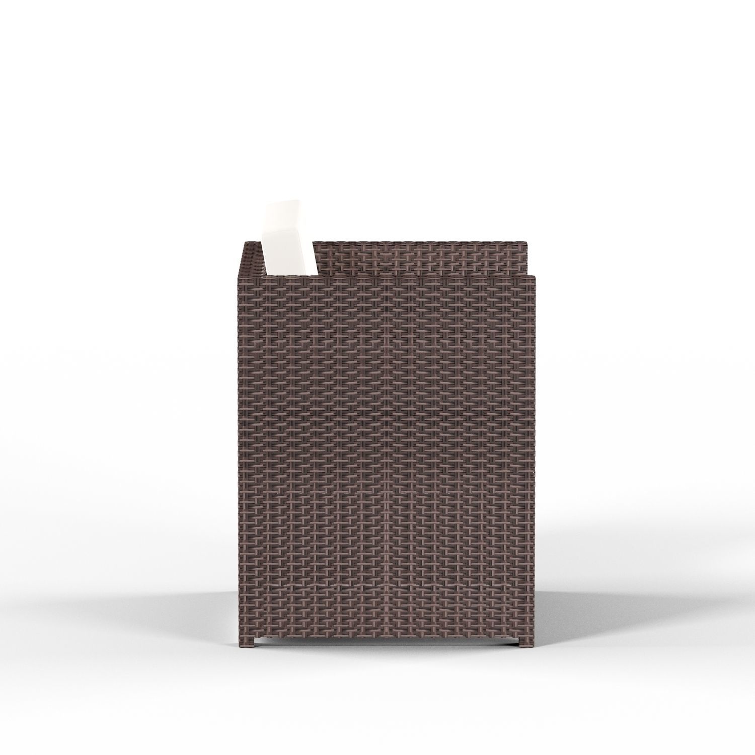 Havenside Home Duxbury Beige Indoor Outdoor Resin Rattan Low-poly 3D model_9