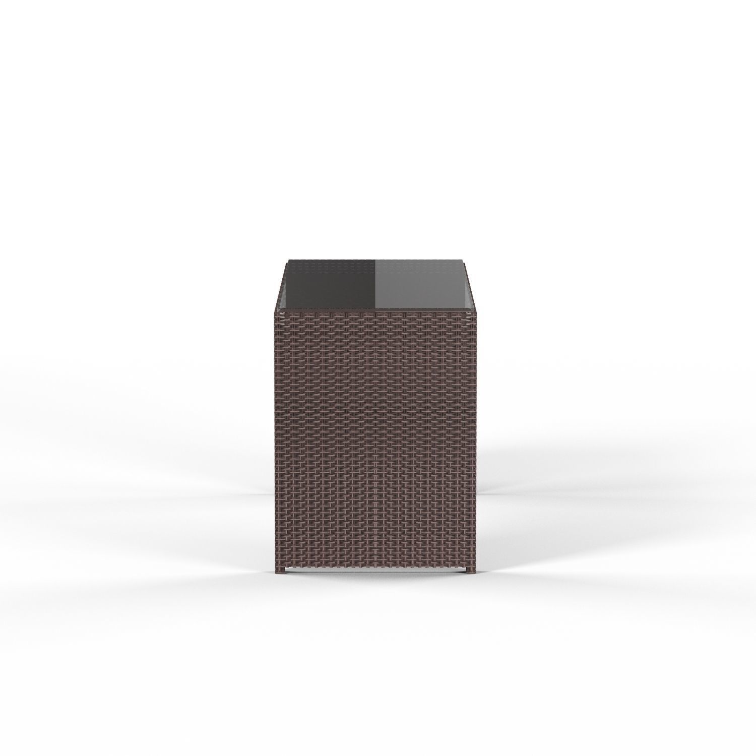 Havenside Home Duxbury Beige Indoor Outdoor Resin Rattan Low-poly 3D model_6