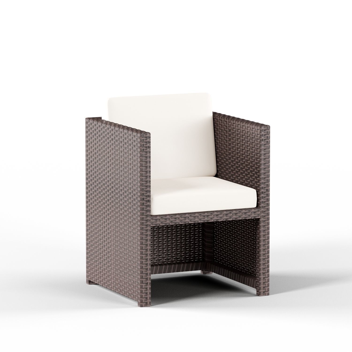Havenside Home Duxbury Beige Indoor Outdoor Resin Rattan Low-poly 3D model_8