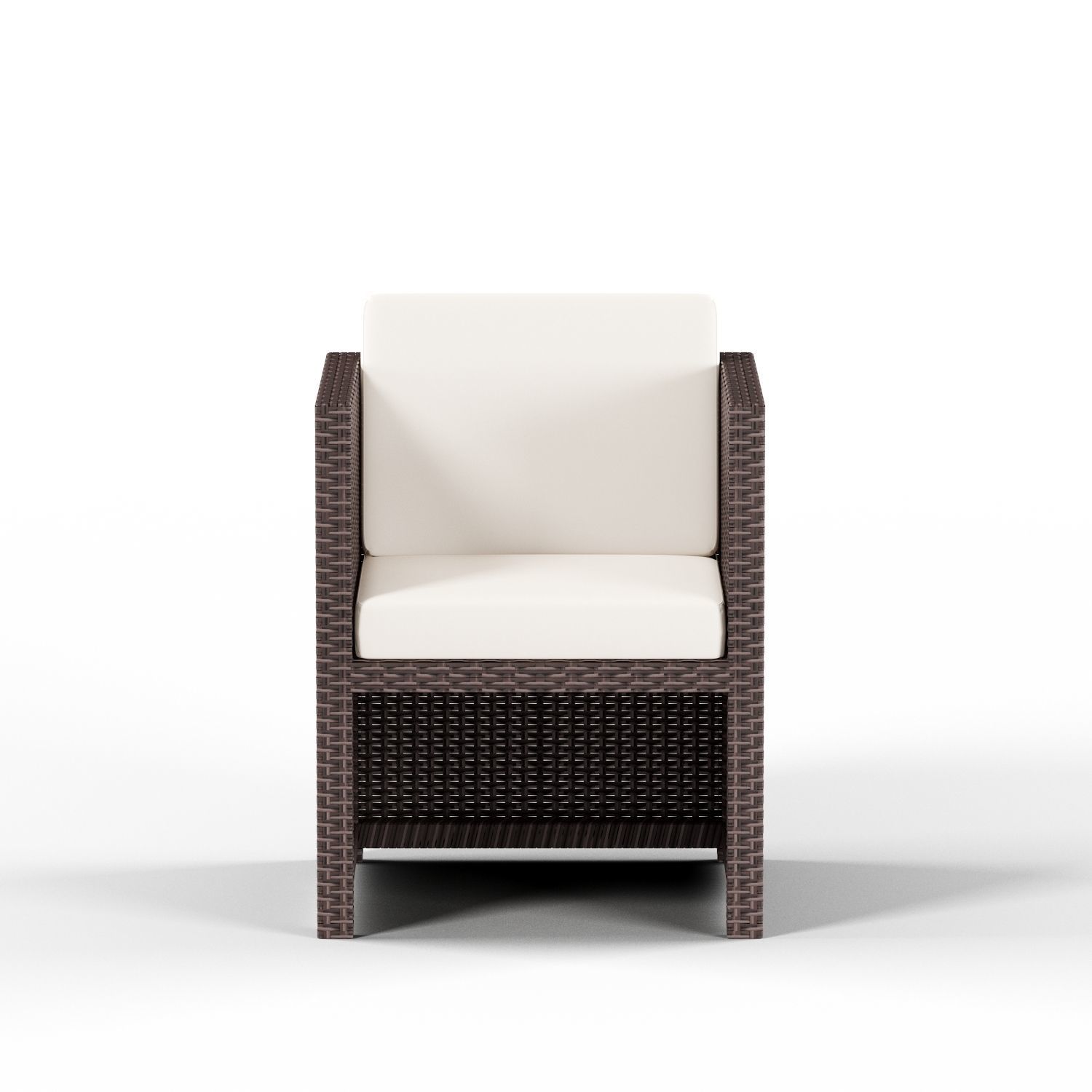 Havenside Home Duxbury Beige Indoor Outdoor Resin Rattan Low-poly 3D model_7