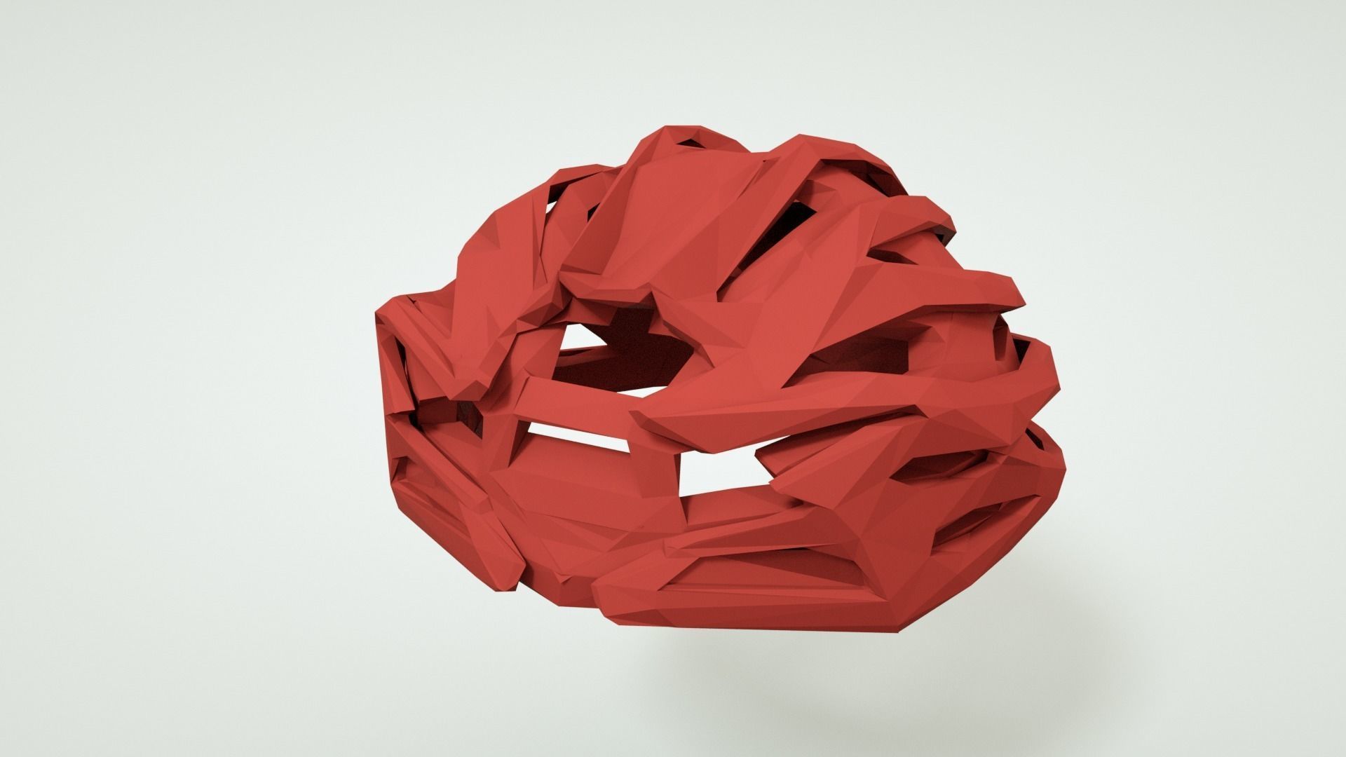 Bicycle Helmet Low Poly Model for Drivers 3D model_3