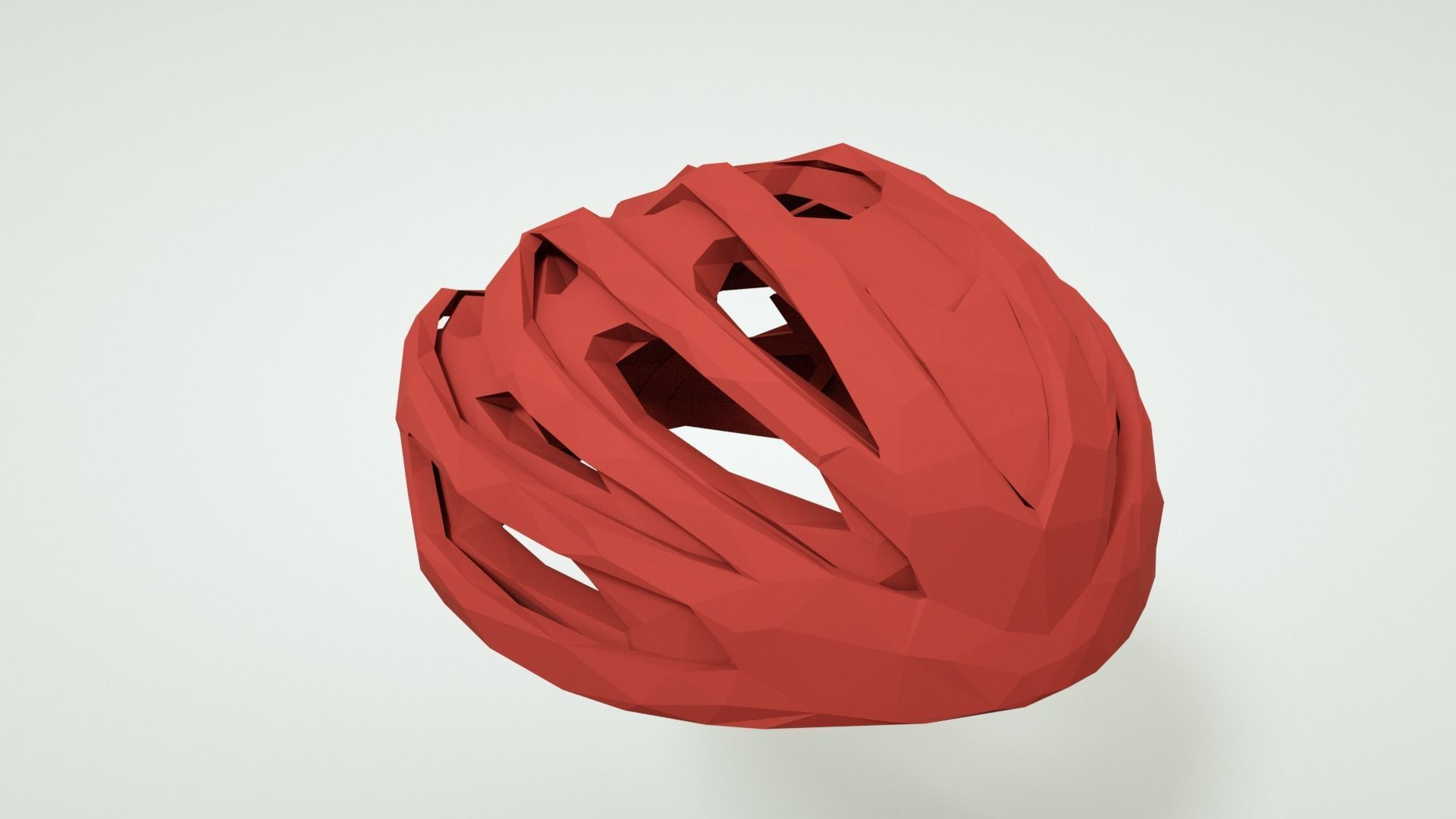 Bicycle Helmet Low Poly Model for Drivers 3D model_6