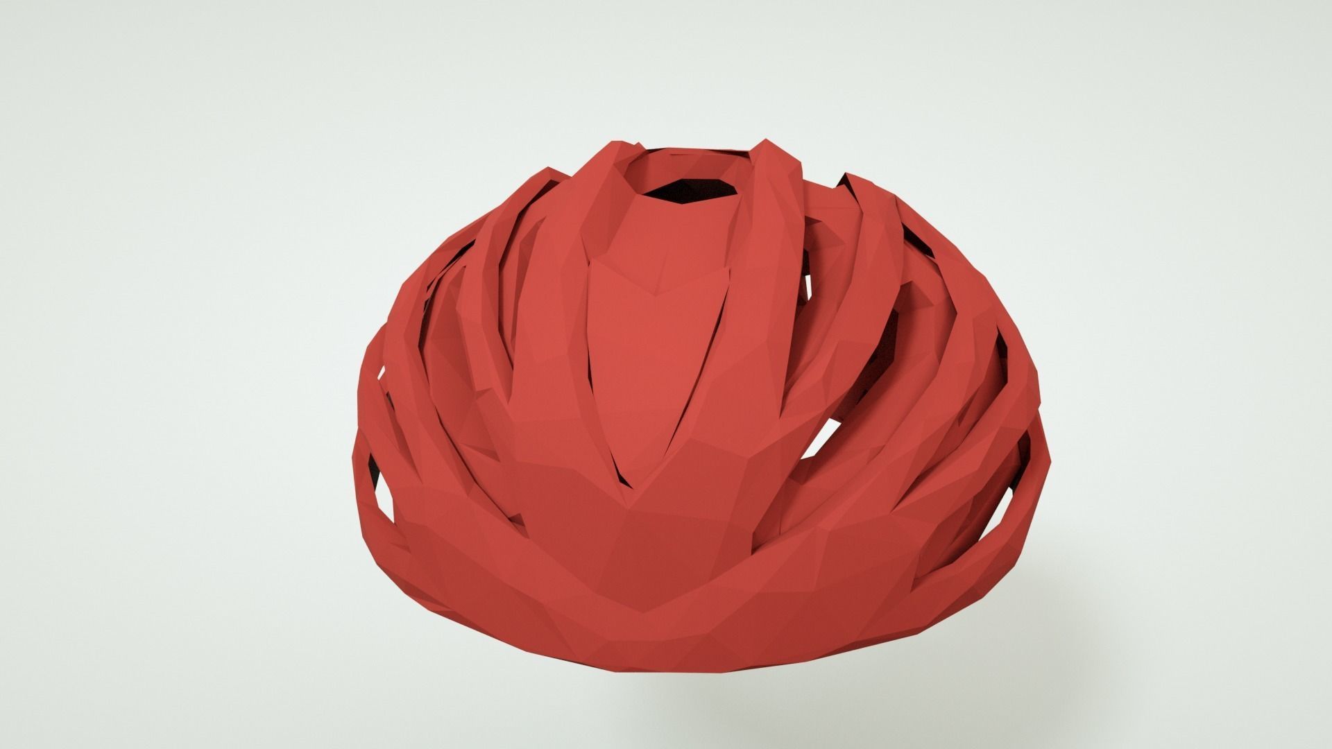 Bicycle Helmet Low Poly Model for Drivers 3D model_7