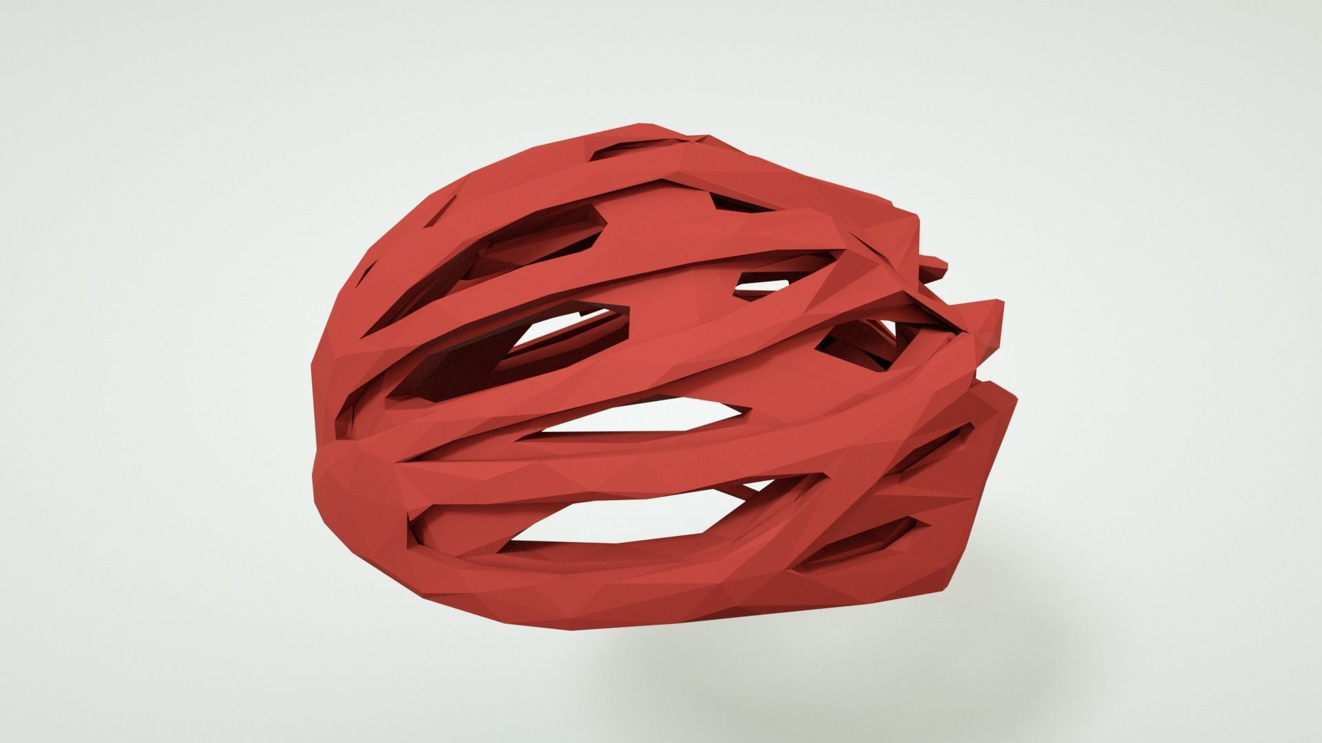 Bicycle Helmet Low Poly Model for Drivers 3D model_10