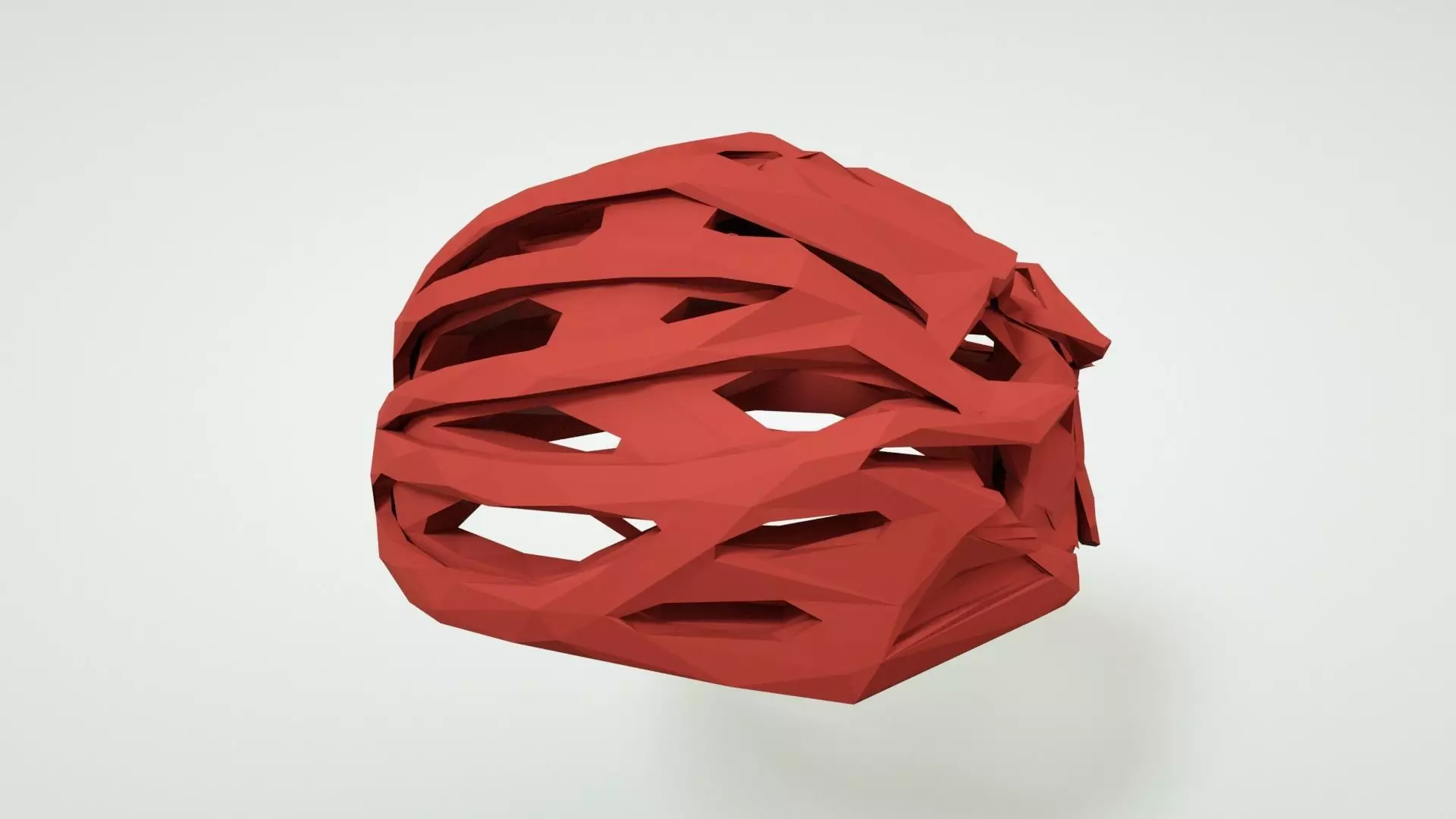 Bicycle Helmet Low Poly Model for Drivers 3D model_0