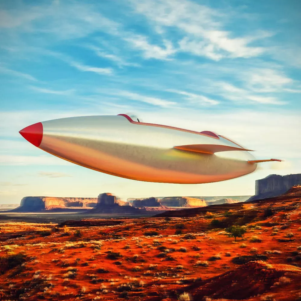 Rocket Spaceship 3D model_0