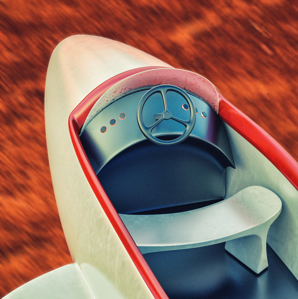 Rocket Spaceship 3D model_2