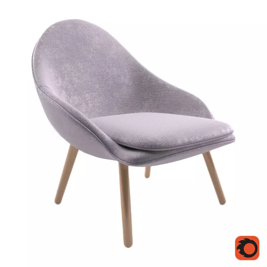 Adelaide the Adelaide chair and stool for the feet 3D model
