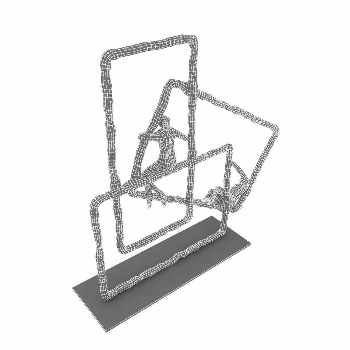 Gardeco TOUCH Bronze sculpture 3d model 3D model_7