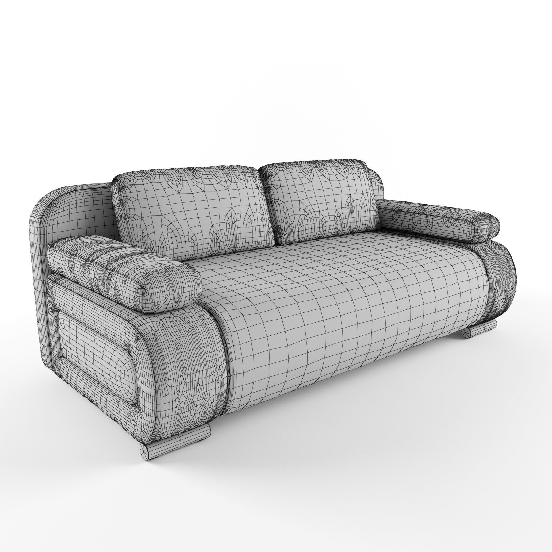 Sofa Futuristic 3D model_4