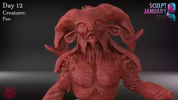 Pan Sculpture Timelapse And Model