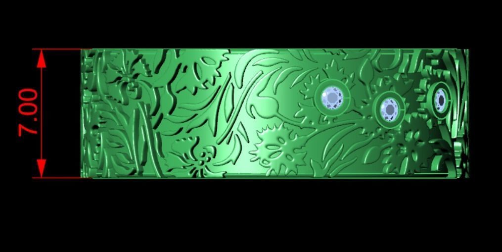 Ring k 3 emerald wedding 3D print model_11